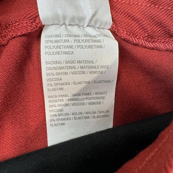 J Jason Wu Women's Stretch Faux Leather Reg Pull On Pants Side Zipper Size M - Picture 15 of 16